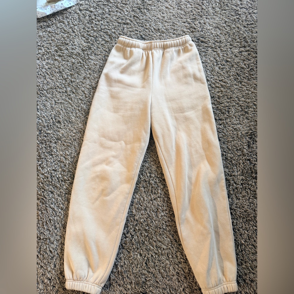 Princess Polly Cream Fleece Joggers